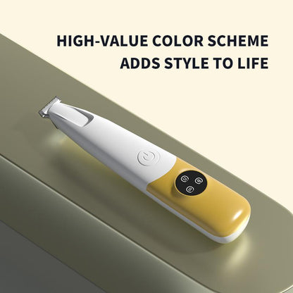 Rechargeable Pet Hair Trimmer Kit, Pet Paw Trimmer, Cordless Quiet Dog Trimmer for Grooming with LED Light, Small Dog Grooming Clippers for Dogs & Cats, Pet Grooming Tool,Waterproof, Low Noise Pet Shaver