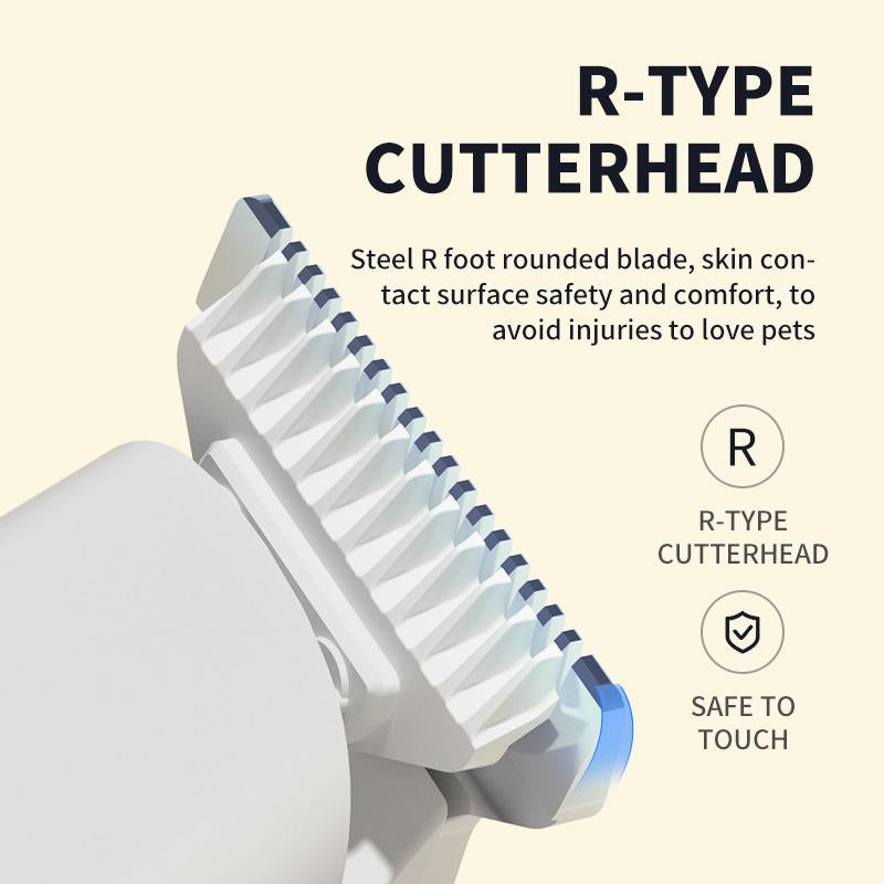 Rechargeable Pet Hair Trimmer Kit, Pet Paw Trimmer, Cordless Quiet Dog Trimmer for Grooming with LED Light, Small Dog Grooming Clippers for Dogs & Cats, Pet Grooming Tool,Waterproof, Low Noise Pet Shaver