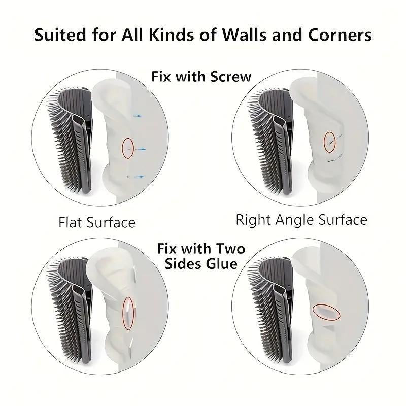 Automatic Cleaning Massage Comb, 1 Count Cat Corner Brush, Pet Hair Removal Brush, Interactive Entertainment Tool for Cats and Dogs, Grooming Tools