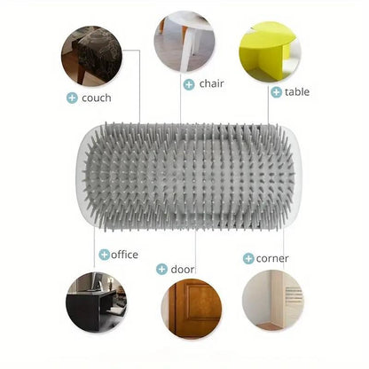 Automatic Cleaning Massage Comb, 1 Count Cat Corner Brush, Pet Hair Removal Brush, Interactive Entertainment Tool for Cats and Dogs, Grooming Tools