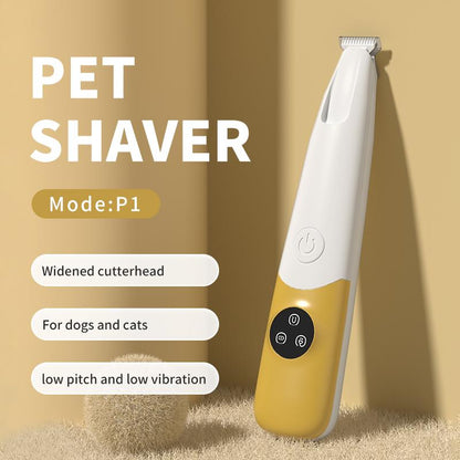 Rechargeable Pet Hair Trimmer Kit, Pet Paw Trimmer, Cordless Quiet Dog Trimmer for Grooming with LED Light, Small Dog Grooming Clippers for Dogs & Cats, Pet Grooming Tool,Waterproof, Low Noise Pet Shaver